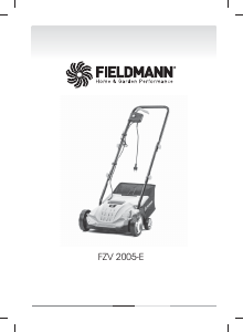 Bruksanvisning Fieldmann FZV 2005-E Vertikalskärare