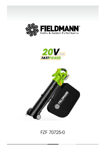 Manual Fieldmann FZF 70725-0 Leaf Blower