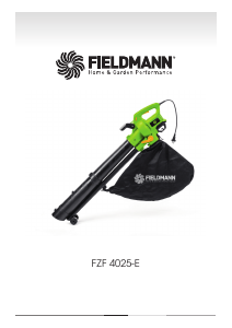 Manual Fieldmann FZF 4025-E Leaf Blower