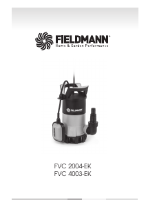 Bruksanvisning Fieldmann FVC 2004-EK Vattenpump