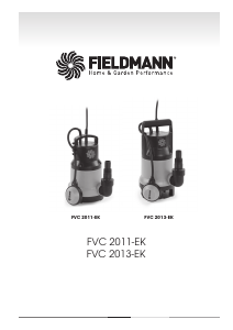 Handleiding Fieldmann FVC 2011-EC Waterpomp