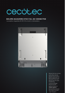 Instrukcja Cecotec Bolero Aguazero 8700 Full-BI Connected Zmywarka