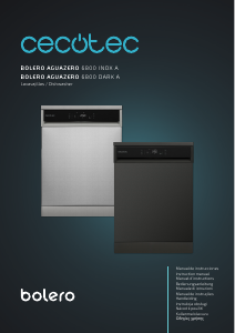 Manual de uso Cecotec Bolero Aguazero 6800 A Lavavajillas