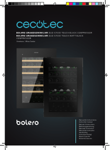Bedienungsanleitung Cecotec Bolero GrandSommelier Duo 57000 Touch Matt Compressor Weinklimaschrank