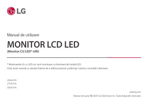 Bruksanvisning LG 24U631A-B LCD skärm