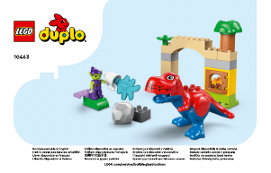 Manual Lego set 10463 Duplo Dinozaurul Spidey-Rex vs Green Goblin