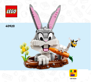 Manual Lego set 40920 Looney Tunes Iepurașul Bugs