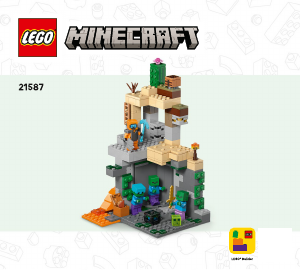 Bruksanvisning Lego set 21587 Minecraft Zombiehåla