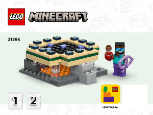 Käyttöohje Lego set 21584 Minecraft Matka Hornaportaaliin ja Ääriportaaliin