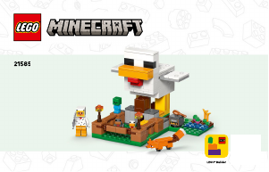 Manual de uso Lego set 21585 Minecraft La Granja de Gallinas