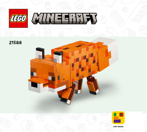 Handleiding Lego set 21588 Minecraft De vos