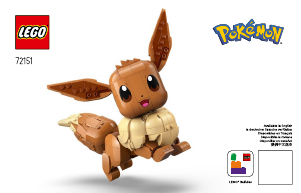 Manual Lego set 72151 Pokémon Eevee