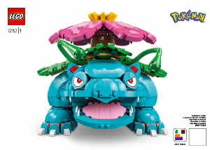 Manual Lego set 72153 Pokémon Venusaur, Charizard e Blastoise