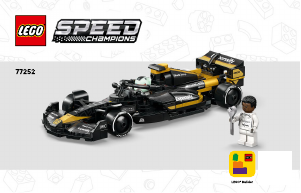Manual Lego set 77252 Speed Champions Mașina de curse a echipei APXGP din F1: The Movie