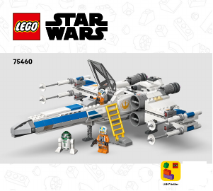 Manual Lego set 75460 Star Wars X-Wing Starfighter al Noii Republici