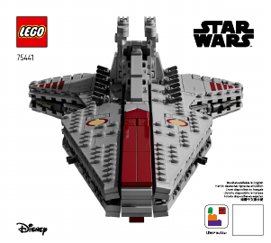 Manual Lego set 75441 Star Wars Crucișătorul de atac din clasa Venator