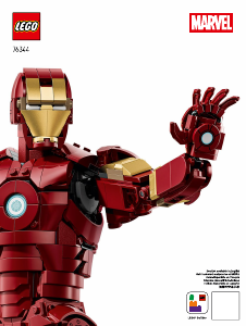 Manual Lego set 76344 Super Heroes Iron Man Mark 3 collectors edition
