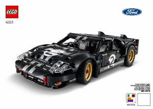 Mode d’emploi Lego set 42223 Technic La voiture de course 1966 Ford GT40 MKII