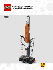 Mode d’emploi Lego set 42221 Technic La fusée SLS NASA Artemis