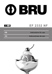 Bruksanvisning BRU EF 2332 NF Kyl-frys