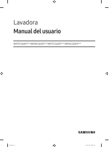 Manual de uso Samsung WA16CG6441BD Lavadora