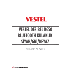 Kullanım kılavuzu Vestel K650 Kulaklık