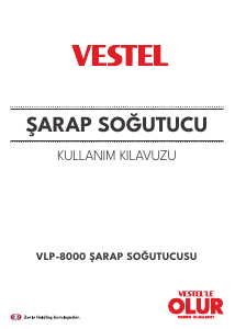 Kullanım kılavuzu Vestel VLP-8000 Şarap dolabı