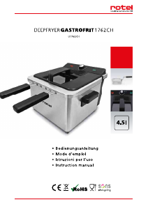 Handleiding Rotel U1762CH Friteuse