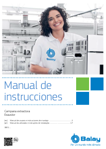 Manual de uso Balay 3BF255NG Campana extractora