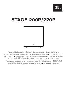 Handleiding JBL Stage 200P Subwoofer
