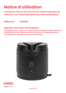 Bedienungsanleitung Livoo DOM546N Messerschärfer