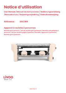 Bedienungsanleitung Livoo DOC369C Raclette-grill