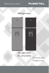 Manual de uso Punktal PK-280 IINV Frigorífico combinado