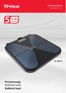 Handleiding Trisa BioMetrix Smart Weegschaal