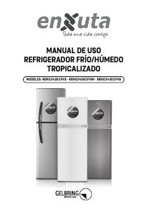 Manual de uso Enxuta RENX24281FHS Frigorífico combinado