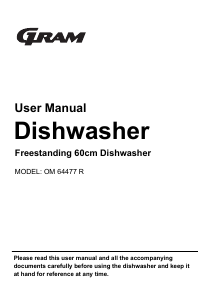 Bruksanvisning Gram OM 64477 R Diskmaskin