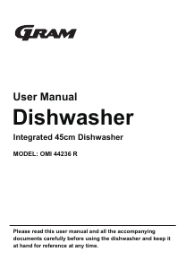 Bruksanvisning Gram OMI 44236 R Diskmaskin