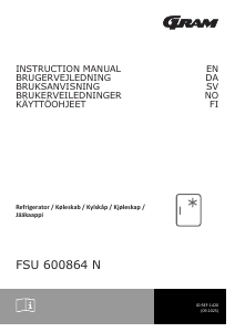 Brugsanvisning Gram FSU 600864 N Fryser