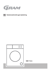 Brugsanvisning Gram WM 714-A Vaskemaskine