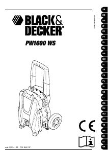 Manual Black and Decker PW1600 WS Máquina de limpeza a alta pressão