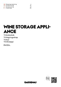 Brugsanvisning Gaggenau RW204070 Vinkøleskab