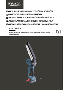 Návod Hyundai HYD-7200-20V Reťazová píla