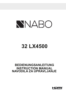 Bedienungsanleitung NABO 32 LX4500 LED fernseher