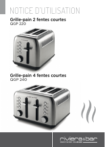 Bedienungsanleitung Riviera and Bar QGP 220 Toaster