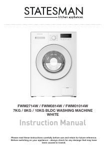Manual Statesman FWM2714W Washing Machine