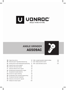 Brugsanvisning Vonroc AG509AC Vinkelsliber