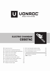 Kullanım kılavuzu Vonroc CS507AC Motorlu testere