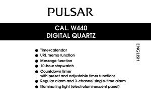 Manual Pulsar W440 Movement