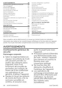 Mode d’emploi Smeg FAB32LPB6 Réfrigérateur combiné
