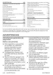 Manual de uso Smeg SISL7845X Placa